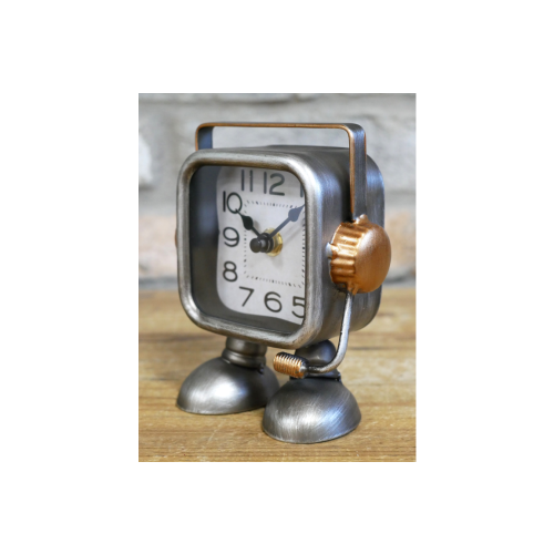 Small Robot Style Portable Desk Table Clock | Childrens Bedside Clock 1