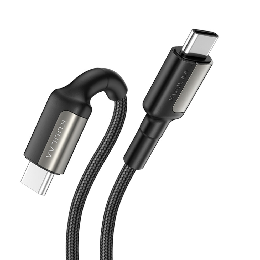 Kuulaa 3A 60W Type C To Type C Pd Qc3.0 Fast Charging Data Cable For Xiaomi Mi8 Mi9 Oneplus 7 Pro Pocophone F1 Note 10 5G+ Black/Blue/Red 6900062468371