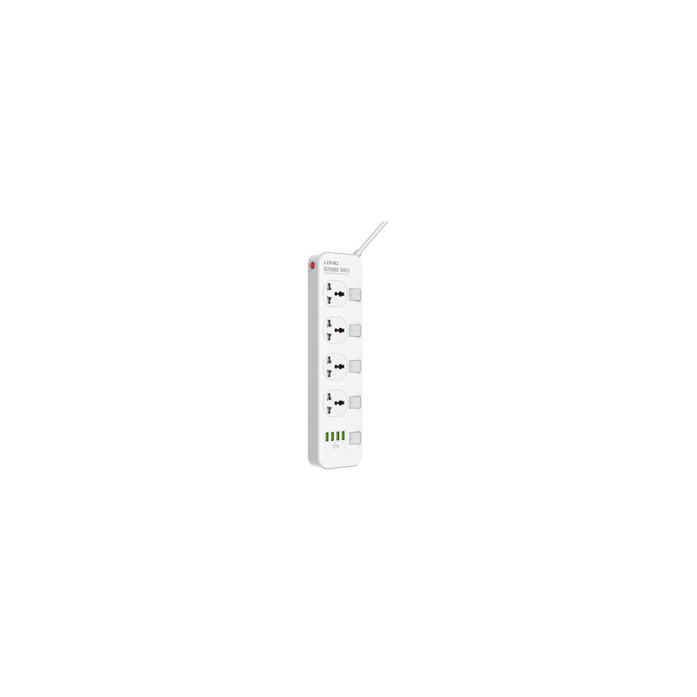 Ldnio Sc4408 2500W 10A Power Socket 4 Sockets 4 Usb Socket Extension Power Strip Charger For Iphone 12 12Pro Max Oneplus 8Pro 8T 6262720541858