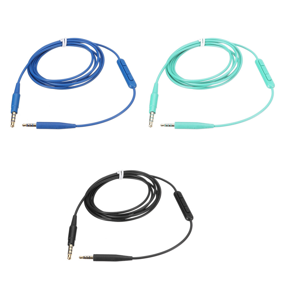 1.4M Headphones Microphone Audio Cable For Bose Soundtrue Soundlink On Ear Qc35 Qc25 Oe2 Black/Light/Green 6900173039507