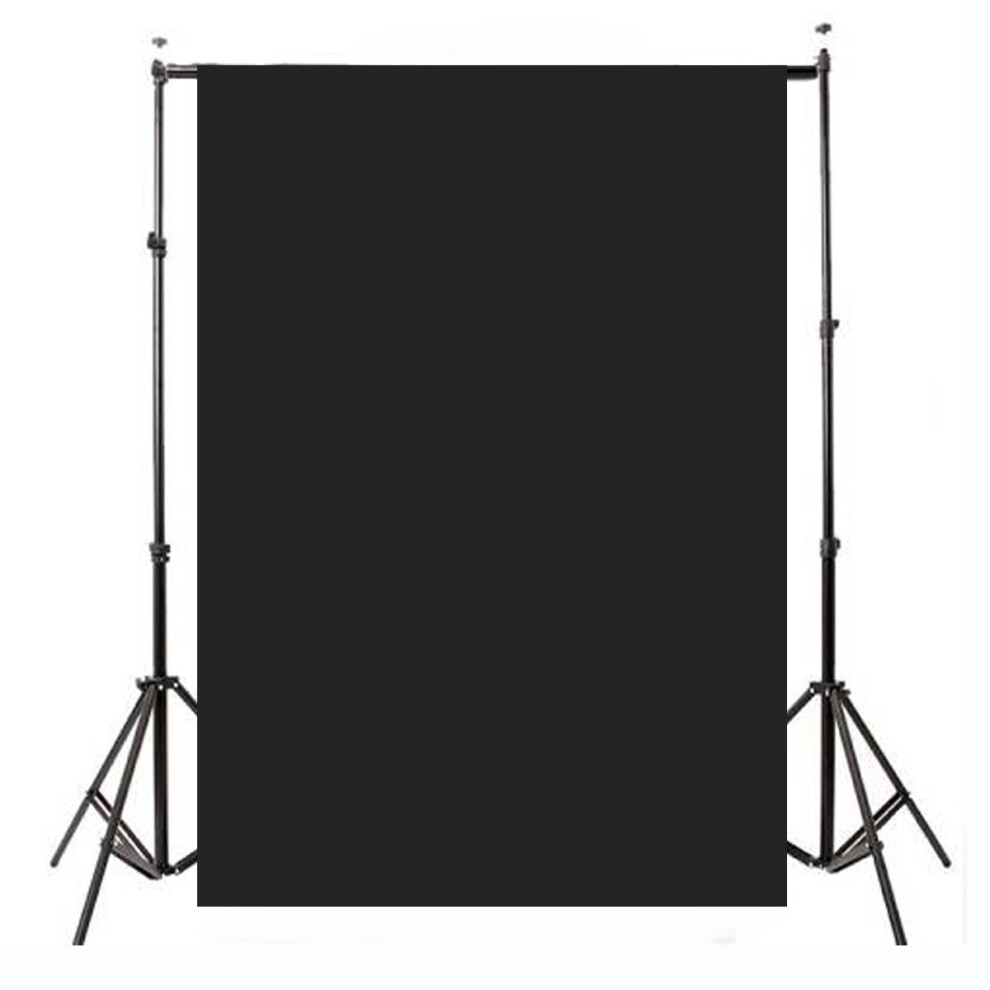 2.1X1.5m 5X7ft Plain Thin Vinyl Studio Backdrop Photography Prop Photo Background Black 748972895940