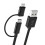 CHOETECH 2 in 1 2.4A Micro USB Lightning for Nylon Data Cable for iPhone 7 Plus Note 4 5