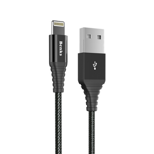 Benks 2.4A 1.2M Anti break Lightning for Fast Charging Data Cable For iPhone iPad