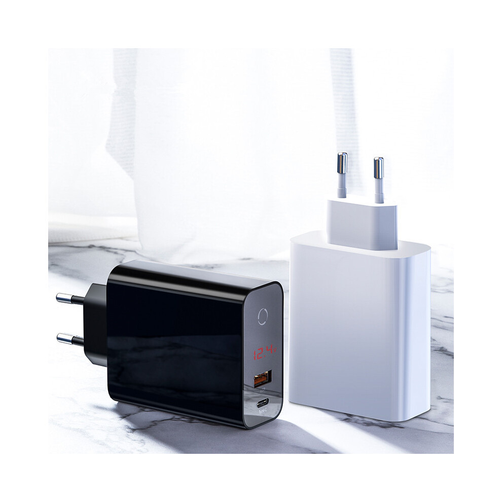 Baseus 45W Speed Pps Intelligent Power Off Digital Display Quick Charger Pd3.0+Qc3.0 Type C+ Usb Charger 6914215119027