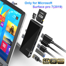 Rocketek usb 3.0 HUB card reader 4K HDMI 1000Mbps Gigabit Ethernet PD Type c adapter SD TF micro SD for Microsoft Surface Pro 7