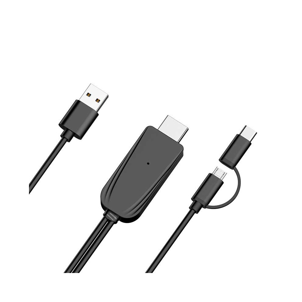 Bakeey Universal Hd On Screen Cable Typc C Micro Usb To Hdmi Cable Tv Projector On Screen Device For Huawei P30 P40 Pro S20+ Note 20 6906142290122