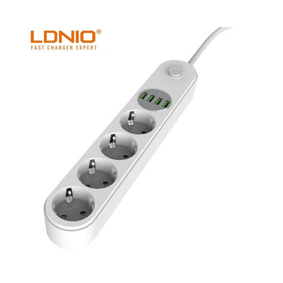 Ldnio Se4432 2500W 4 Usb 17W Socket Extension Power Strip Eu Plug Charger Fast Charging For Iphone 12 12Pro Max Oneplus 8Pro 8T 6900079560693