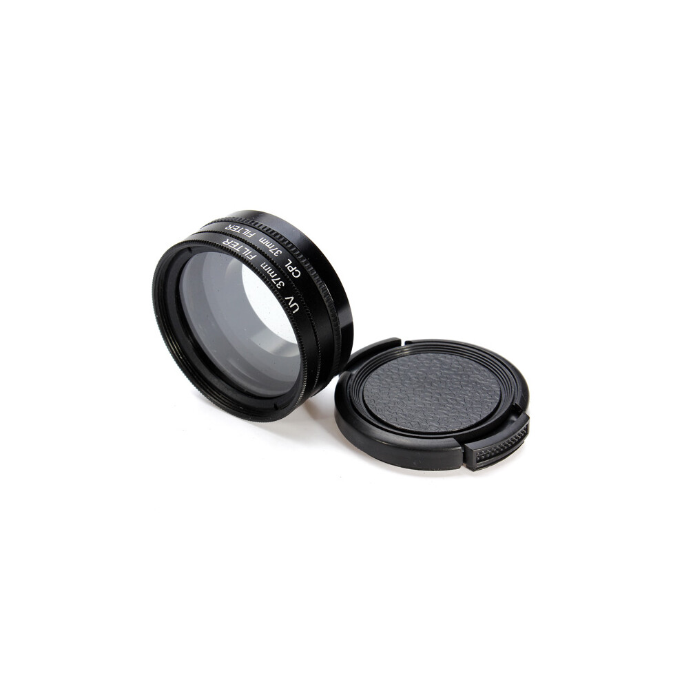 37Mm Uv Cpl Filter Lens Adapter Protector Set For Gopro Hero 3 3+ 190268061407
