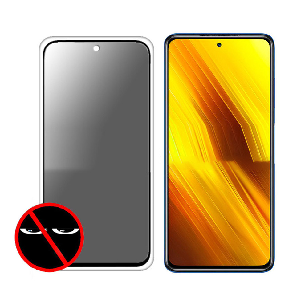 Bakeey 9H Anti Explosion Anti Peeping Full Coverage Tempered Glass Screen Protector For Poco X3 Pro Poco X3 Nfc 6901250931882