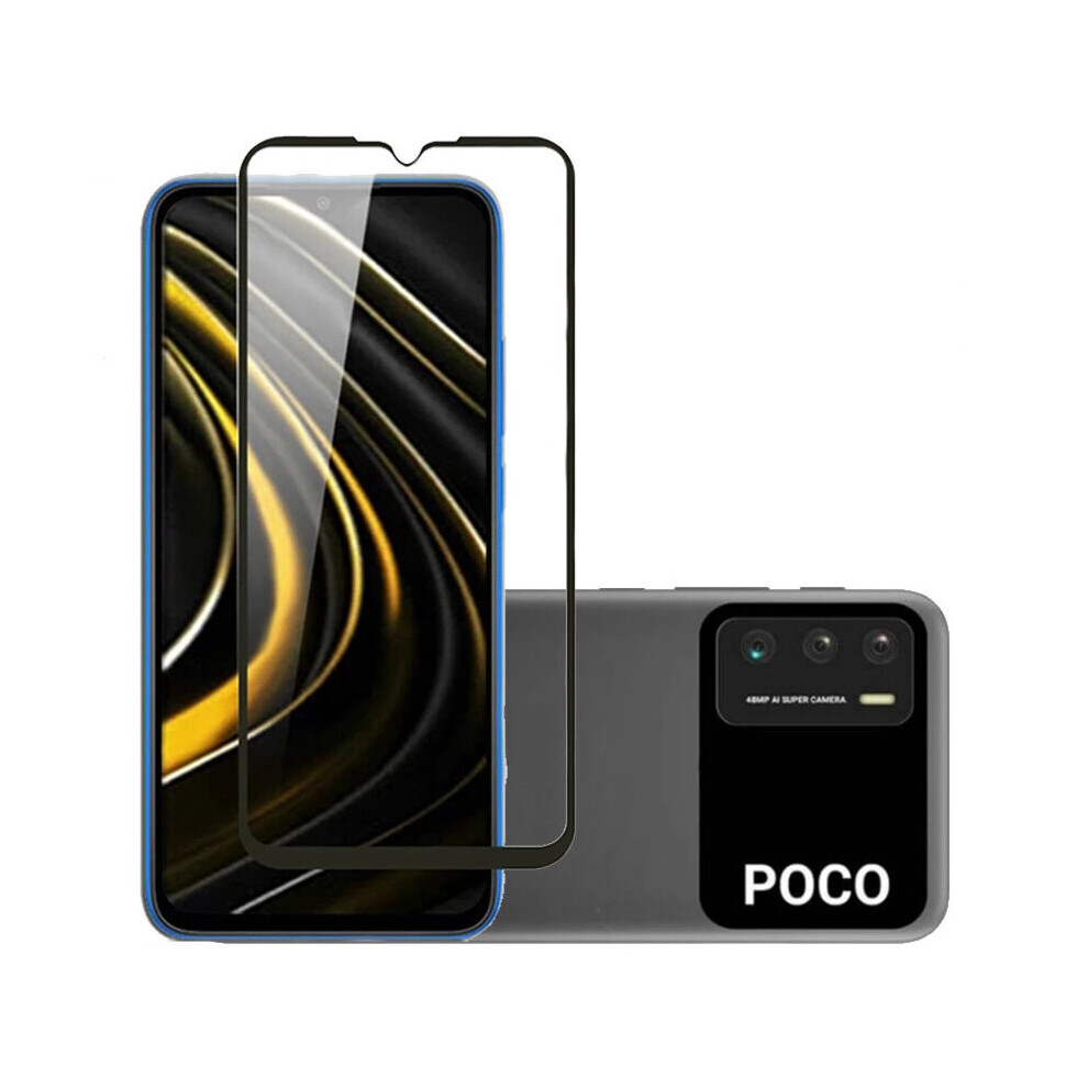 Bakeey 1 2 3 5Pcs For Poco M3 Redmi 9T Film 9H Anti Explosion Anti Fingerprint Full Glue Full Coverage Tempered Glass Screen Protector 6900084386578