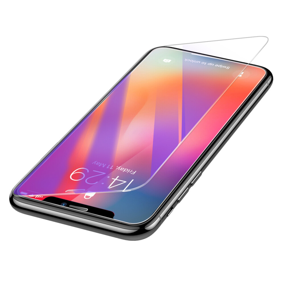 Baseus 0.3Mm Clear Anti Ray Full Tempered Glass Screen Protector For Iphone Xs Max Iphone 11 Pro Max Blue/Light 6900379270407