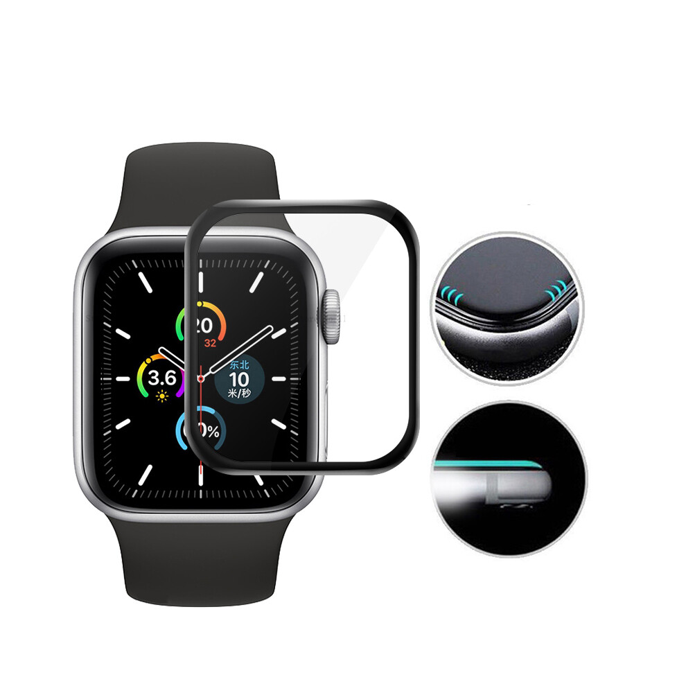 Enkay 3D Curved 9H Anti Explosion Full Coverage Tempered Glass Watch Screen Protector For Apple Watch Series 5 44Mm Apple Watch Series 4 44Mm 6901250242223