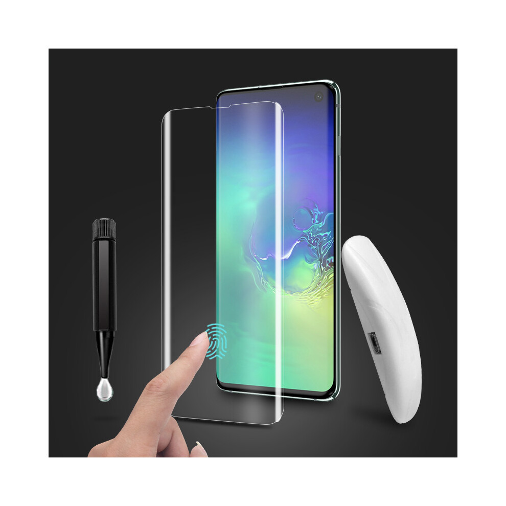 Bakeey Uv Full Glue Support Ultrasonic Fingerprint Tempered Glass Screen Protector For Samsung Galaxy S10 Plus 3D Curved Edge Film 885126595223