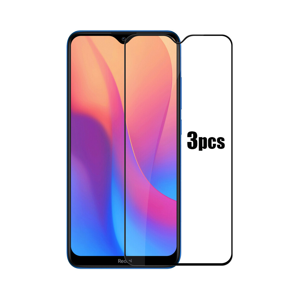 Bakeey 3Pcs Xiaomi Redmi 8 Xiaomi Redmi 8A Anti Explosion Full Cover Full Gule Tempered Glass Screen Protector Non Original 6901250886670
