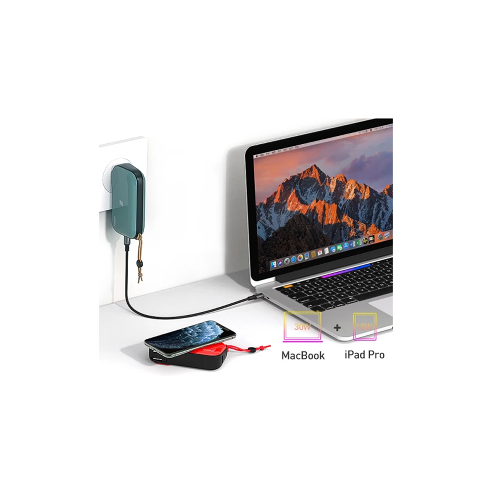 Idmix 4 In 1 10000Mah Wireless Charger Power Bank With Pd 30W Output For Samsung Galaxy Note S20 Ultra Huawei Mate40 Oneplus 8 Pro For Iphone 12 Pro 6900077012538