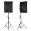 Photo Video Studio Lighting Kit 4 Socket E27 Lamp Holder Softbox Light Stands 3