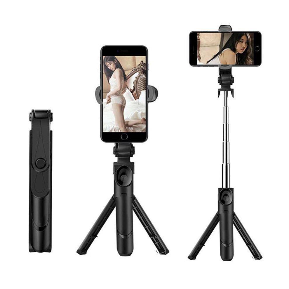Bakeey Portable Selfie Stick With Built In Tripod Stand Bluetooth Remote Shutter Selfie Stick 632423337571