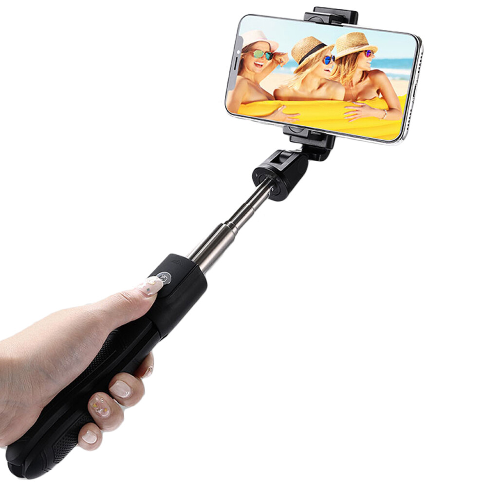Universal Bluetooth4.0 Remote Rotation Wireless Selfie Stick Tripod Portable For Mobile Phone Live Broadcast 710954586726