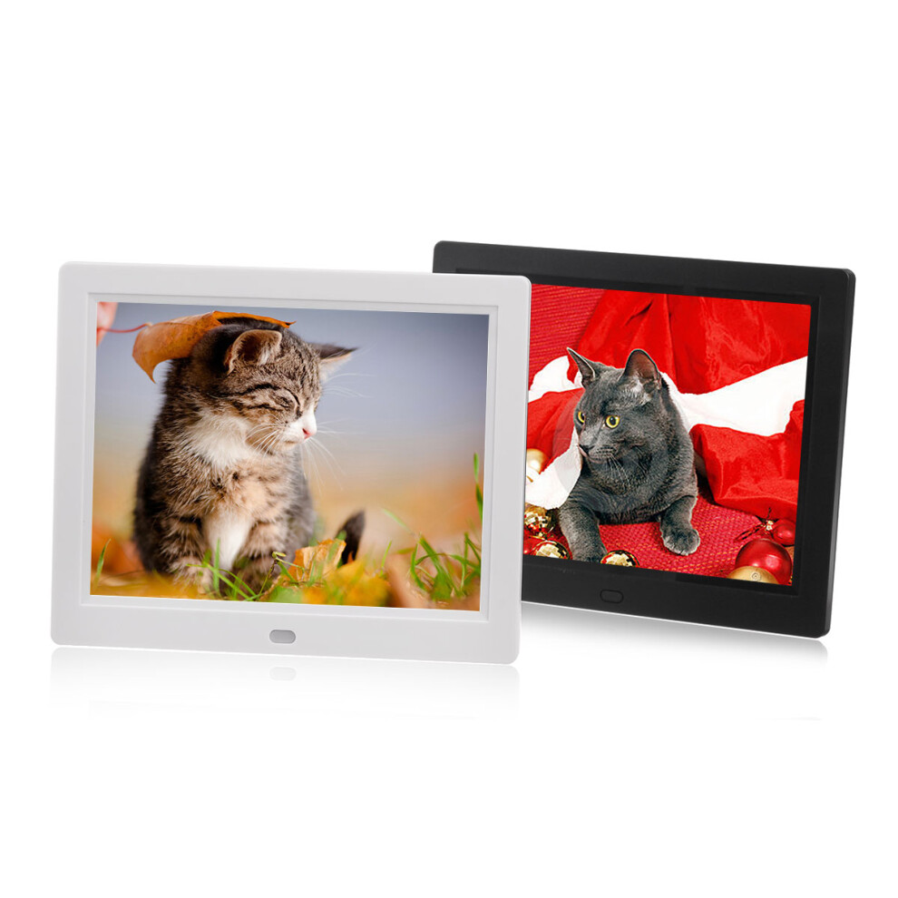 8 Inch Electronic Album Hd Touch Screen Digital Photo Picture Frame Album Alarm Clock Mp3 Mp4 Movie Player With Remote Control 746856894683