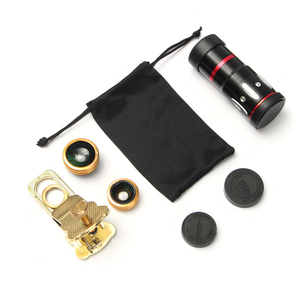 Universal 10X Zoom Clip On Mobile Phone Optical Camera Lens Telephoto Telescope 608442118293