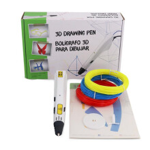 D9 3D Printing Pen with Filament for Kids Learning Gift w EU Plug US Plug Power Adapter + Low Temperature