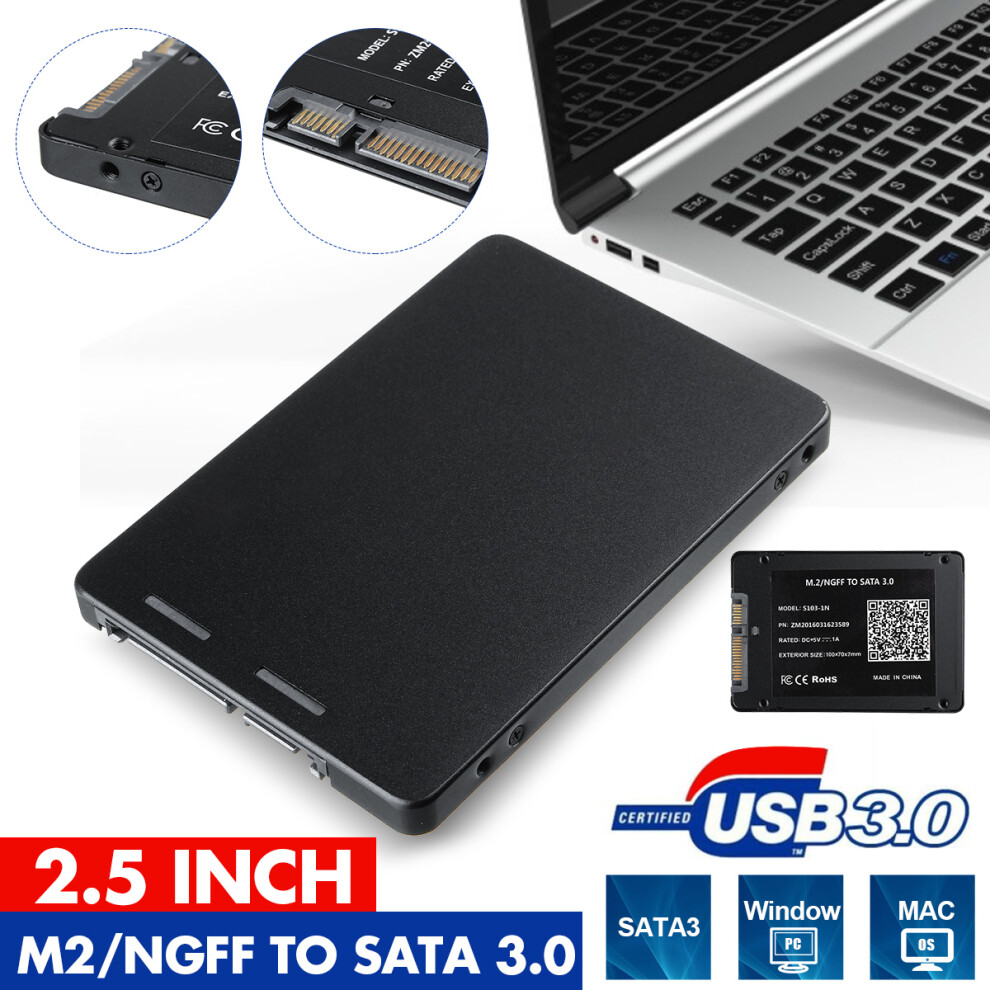 M.2 Usb2.0 2.5Inch Sata3.0 Hdd Ssd Enclosure Mobile Laptop Hard Disk Case Box 9307166333807