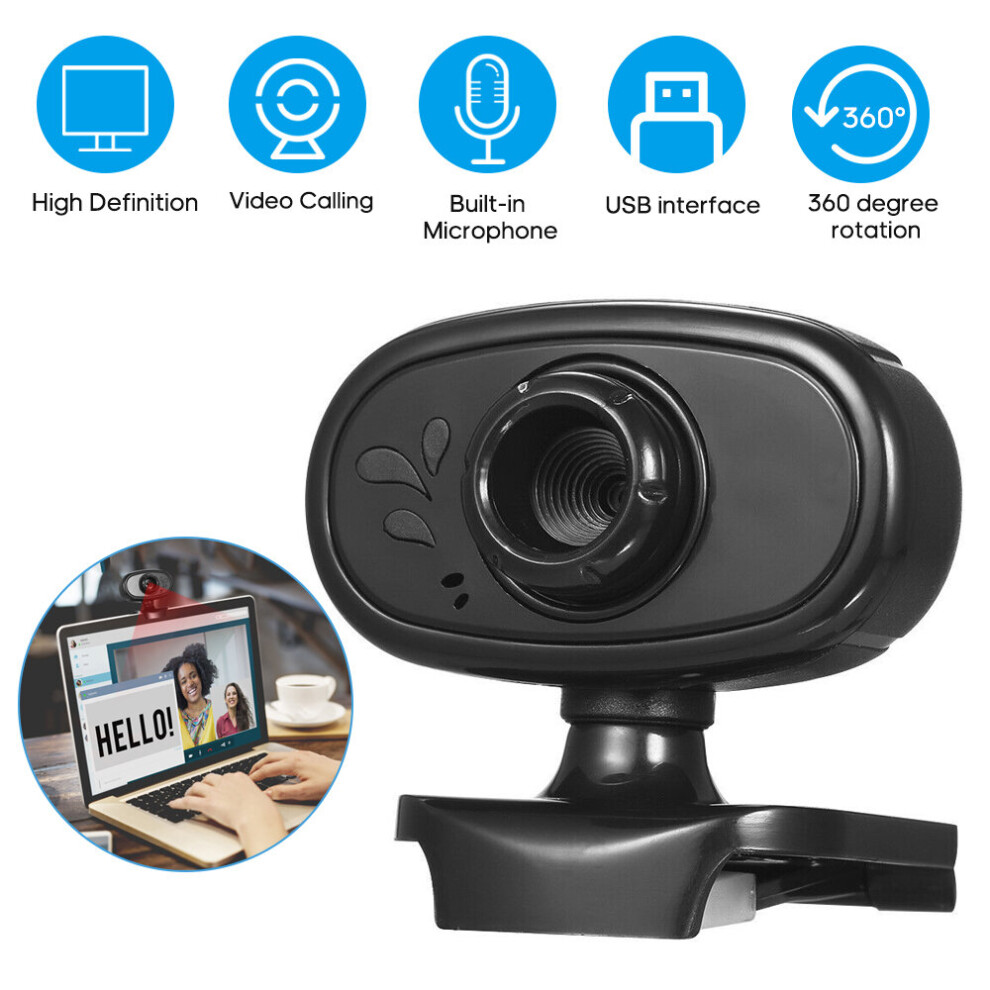 Bakeey Rotable Hd 480P Usb Webcam Manual Focus Built In Microphone Smart Web Cam Youtube Video Recording Conferencing Meeting Camera For Macbook Comp 6900083481533