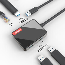 Lenovo LP0803 Multifunctional USB to USB 3.0 2* USB 2.0 RJ45 Ethernet Network Port High Speed Hub Docking Station Adapter for Macbook Pro