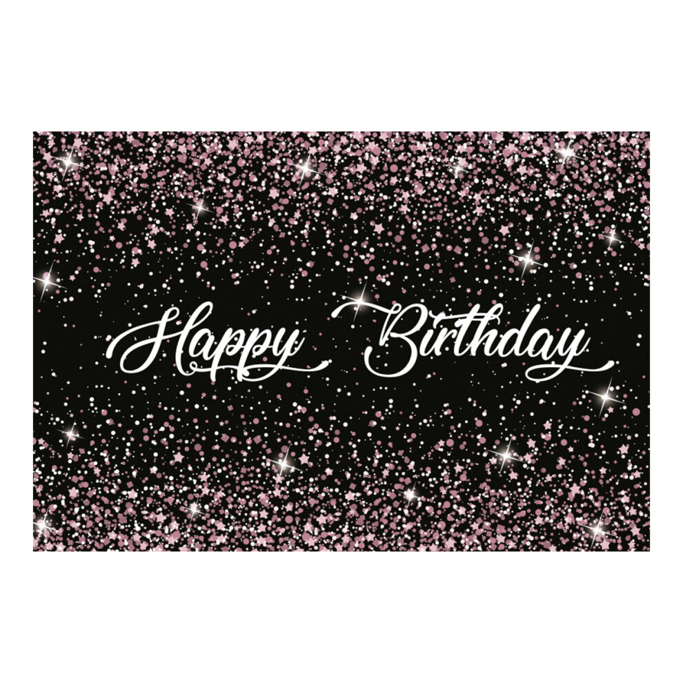 Happy Birthday Photography Backdrop Shiny Dots Party Photo Background Cloth Decoration Props Golden 779445019532