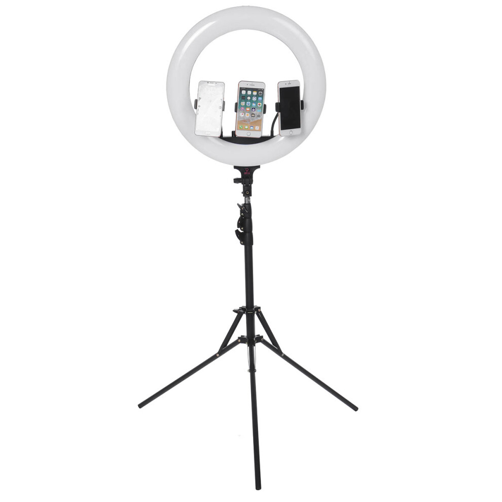 18 Inch Led Ring 3 Phone Clip Dimmable Fill With 210Cm Tripod Stand Remote Control For Youtube Tiktok Live Broadcast Light 6900074873774