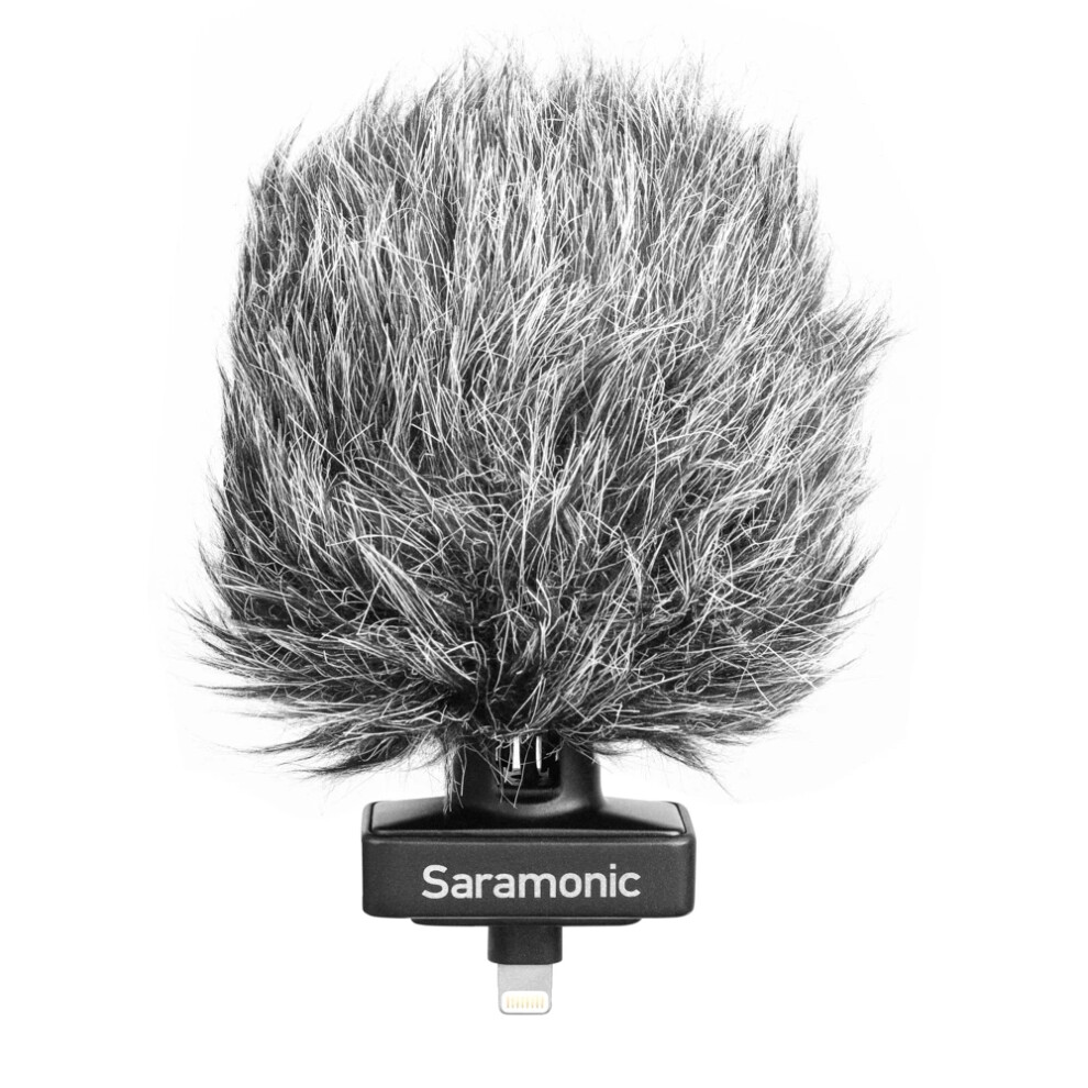 Saramonic Smartmic Di Stereo Microphone With Lightnning Connector For Iphone Ipads With Built In Headphone Output Foam & Furry Windscreens 6971008024197