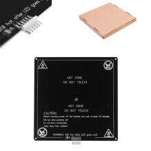 Upgrated 12v Black 220*220*3mm Aluminum Heated Bed Reprap Plate for Anet A8 A6