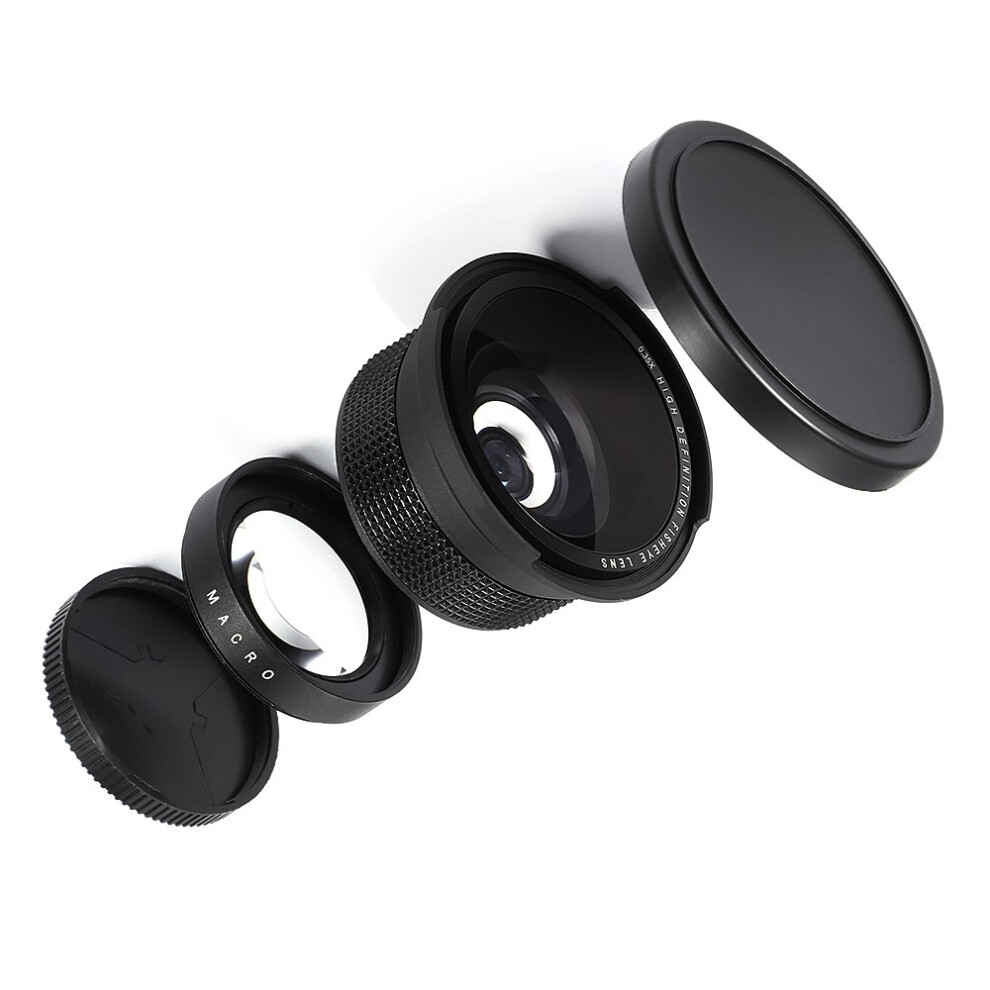 Lightdow Universal External 58Mm 0.35X Fish Eye Super Wide Angle Fisheye Lens For Dslr Camera 3796736859629