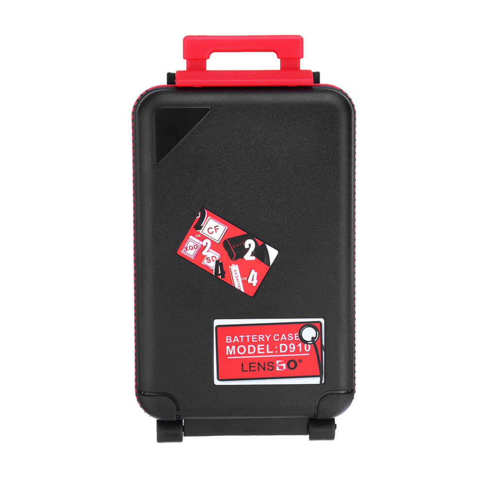 Lensgo D910 Storage Box Case For Sd Cf Xqd Memory Card Camera Battery Aa Battery With Battery Indicator Light 791308685579