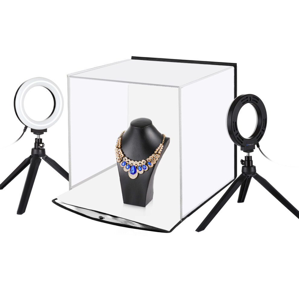 Puluz Pu5130 30Cm Portable Shooting Tent With Video Ring Tripod Backdrop Light 300028143681