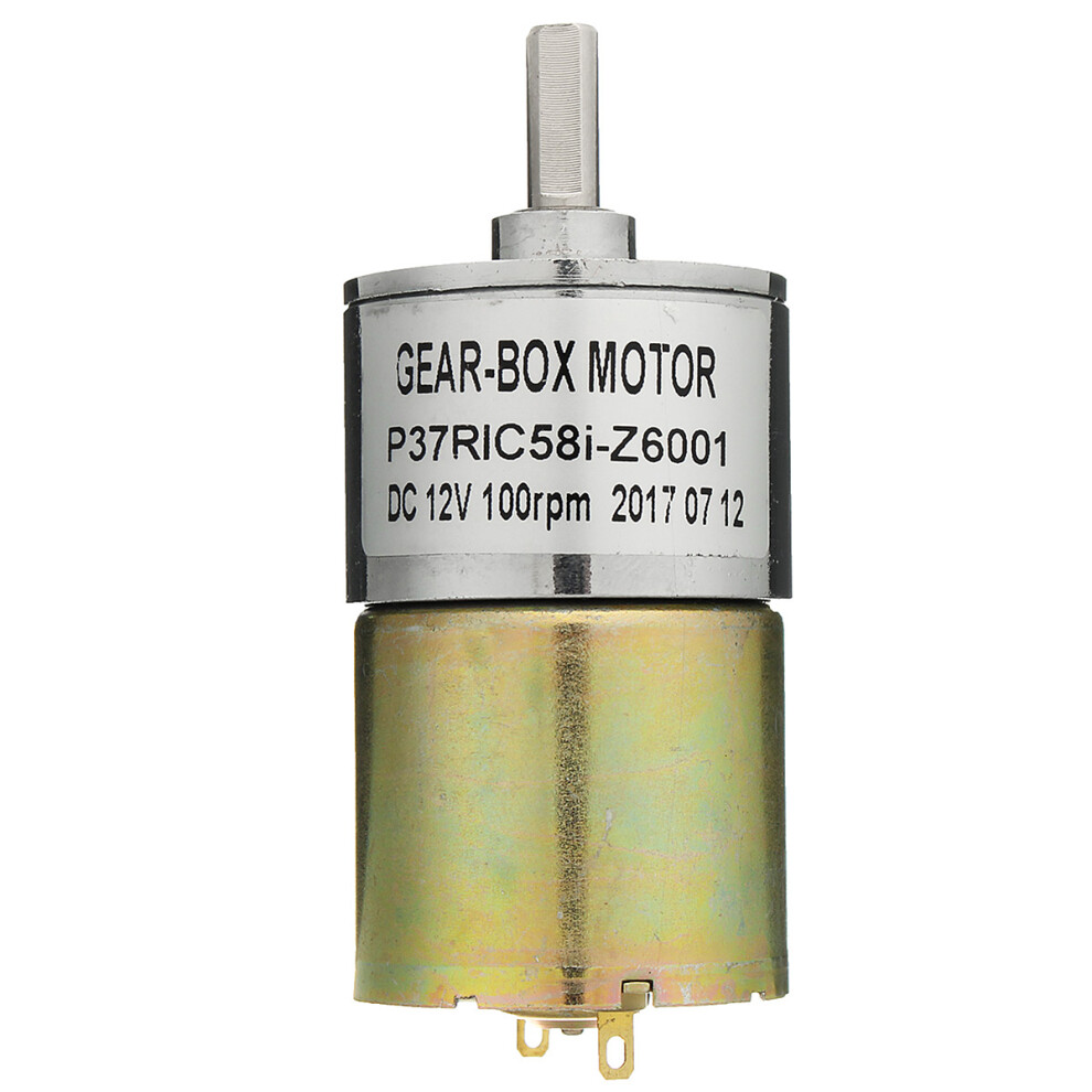 10Pcs Dc 12V 100Rpm Powerful Speed Gear Reduction High Torque Electric Gear Motor 711331538703