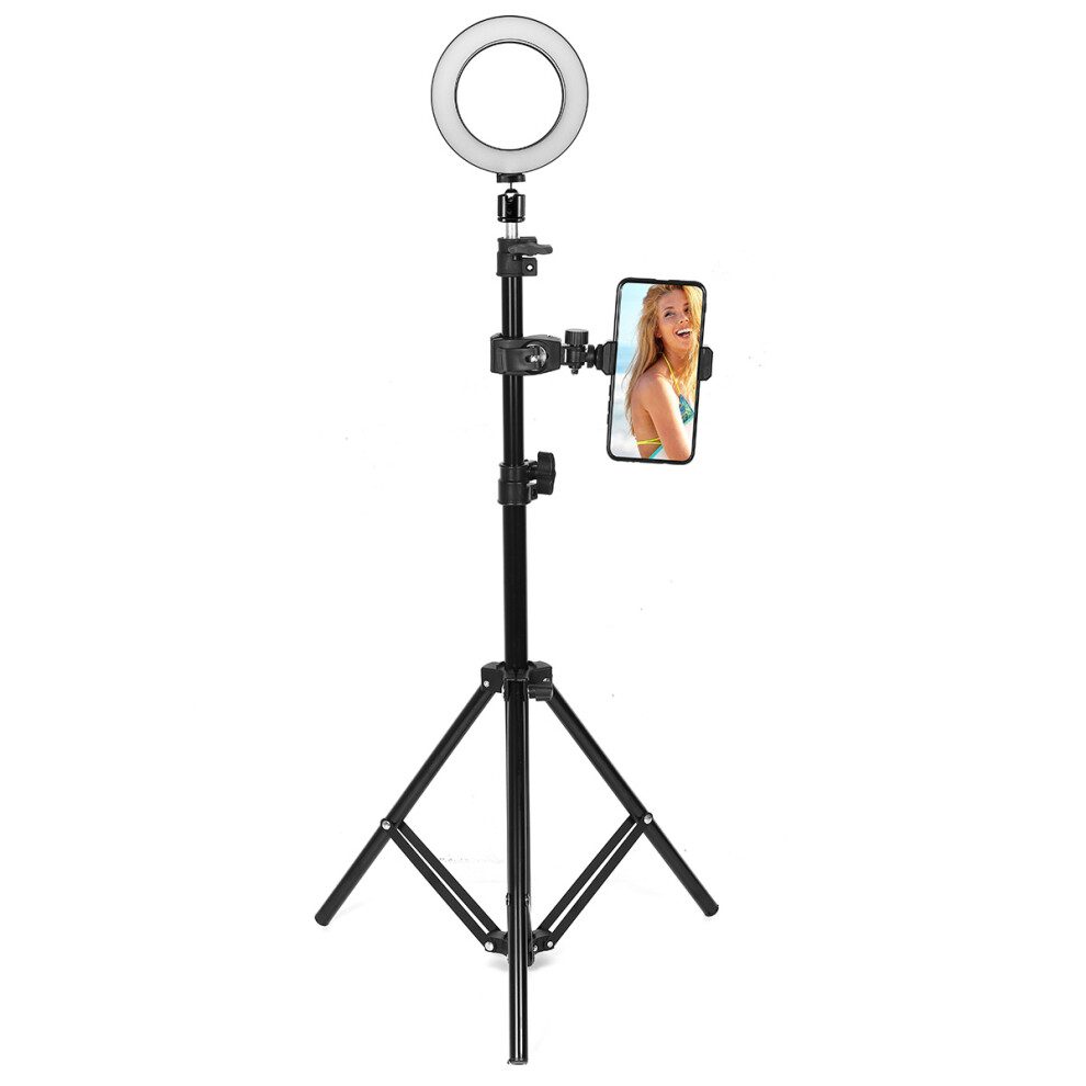 16Cm 2700K 5500K Dimmable Usb Led Ring Universal Phone Holder Adjustable Tripod Stand For Makeup Selfie Video Youtube Blog Light 6900047356730