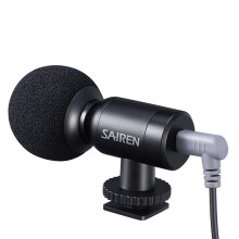 SAIREN Nano Mic Mini Super Cardioid Pointing Microphone Live Broadcast Vlog Recording Microphone for Mobile Phone Camera