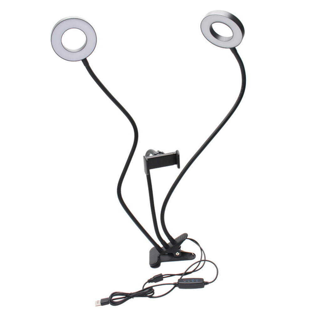 3 In 1 Led Ring Dimmable Ing Kit Phone Selfie Tripod Stand For Mobile Phone Camera Live Broadcast Light 761809835452