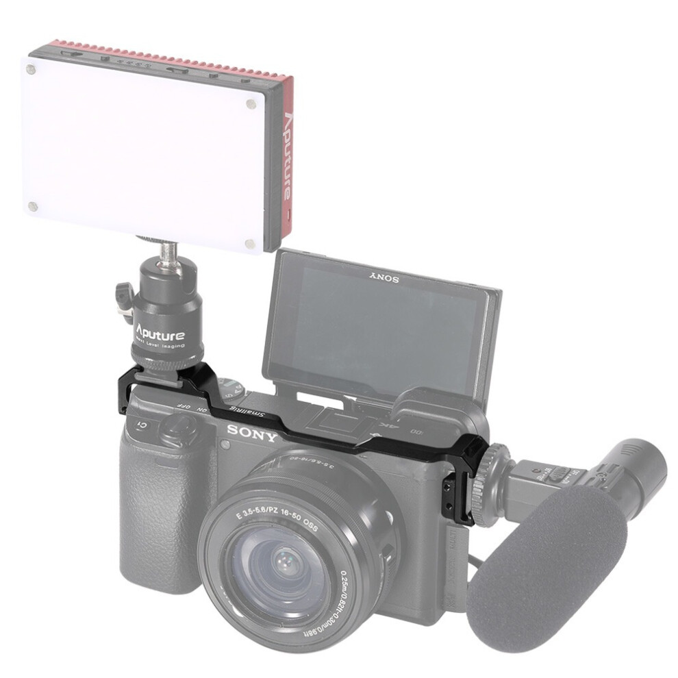Smallrig 2334 Cold Shoe Relocation Mount For Sony A6100 A6300 A6400 A6500 With 2 Cold Shoe Mount For Microphone Diy Options Light 6901250512500