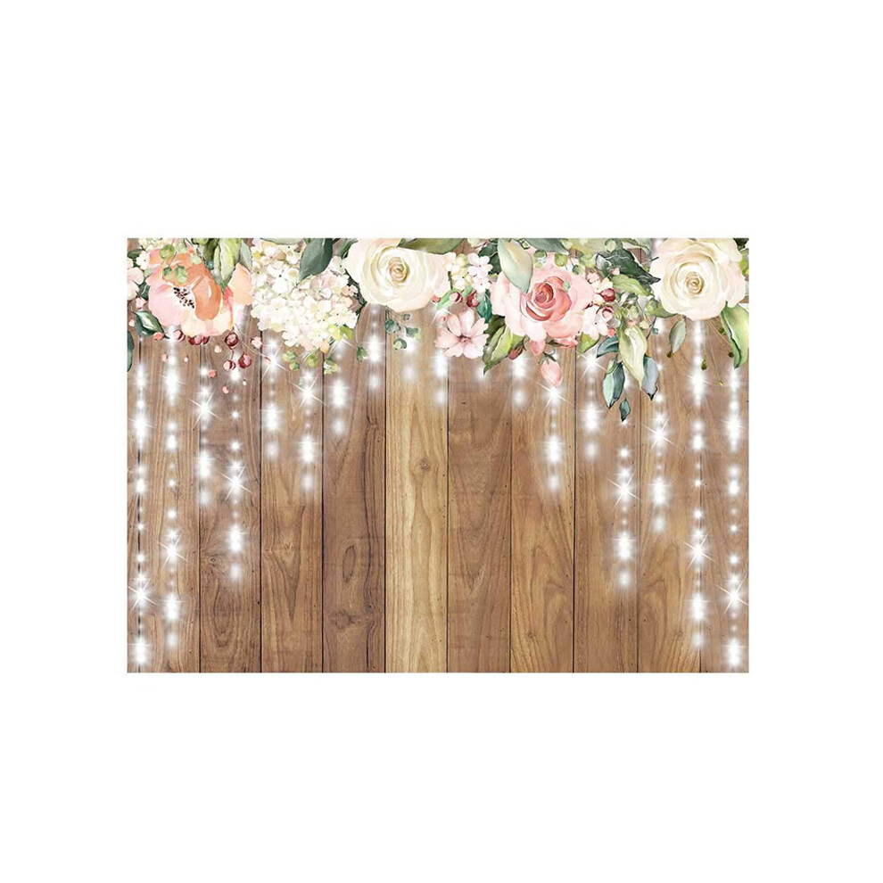 2.1X1.5m Durable Fabric Wooden Wall Party Backdrop Wedding Photography Background 831726932746
