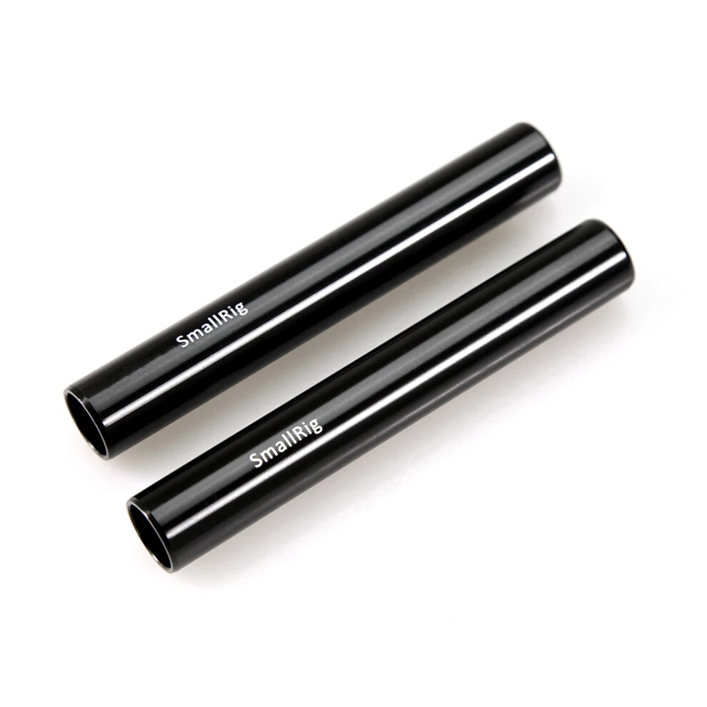 Smallrig 1049 Aluminum Alloy 15Mm Rod Camera Rail Rod 4 Inch (Pair Pack) For Monitor Evf Mount Attach Black 918852857065