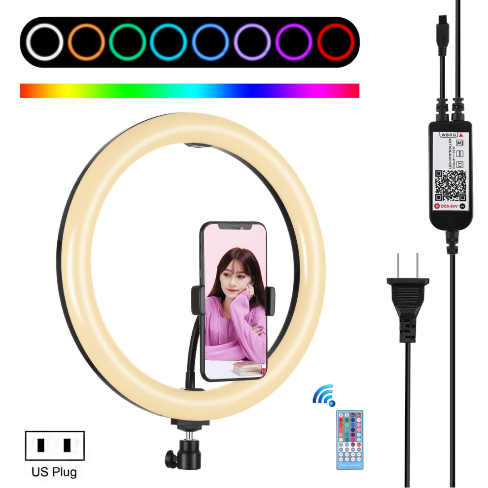 Puluz Pu411 12 Inch 6000 6500K Dimmable Led Rgb Video Ring With Remote Control For Selfie Vlog Tik Tok Youtube Live Streaming Light 6900057641178