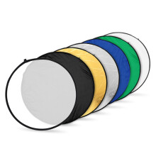 60 80 110CM Round 7 in 1 Photo Studio Multi Disc Collapsible Light Reflector for Photography with Bag