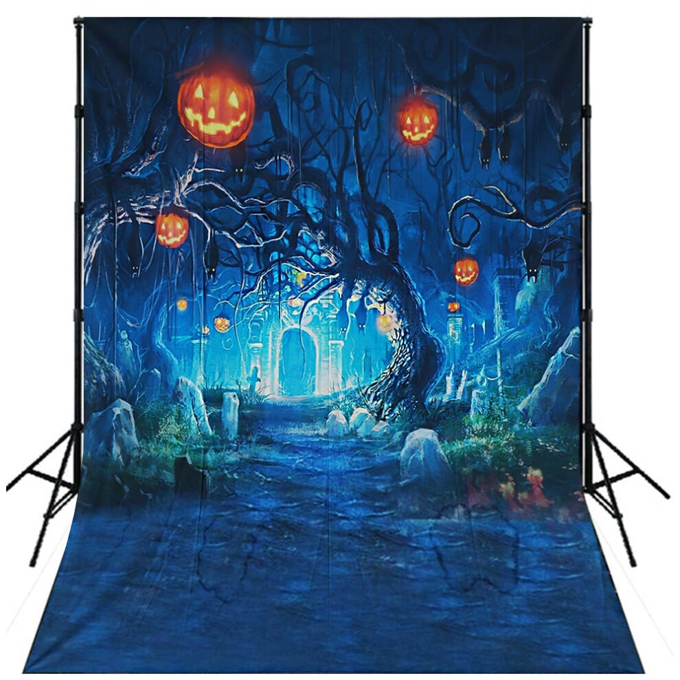 9X6ft 7X5ft 5X3ft F64171 Halloween Pumpkin Lantern Party Theme Photography Background Cloth Studio Photo Backdrop 710954552318