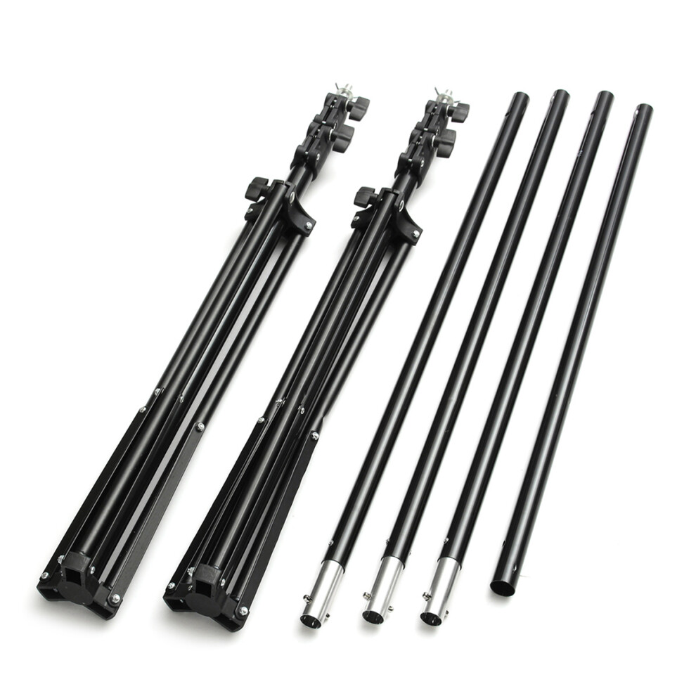 Collapsible Background Support Stand Kit Adjustable Crossbars Photography Holder 806808500144