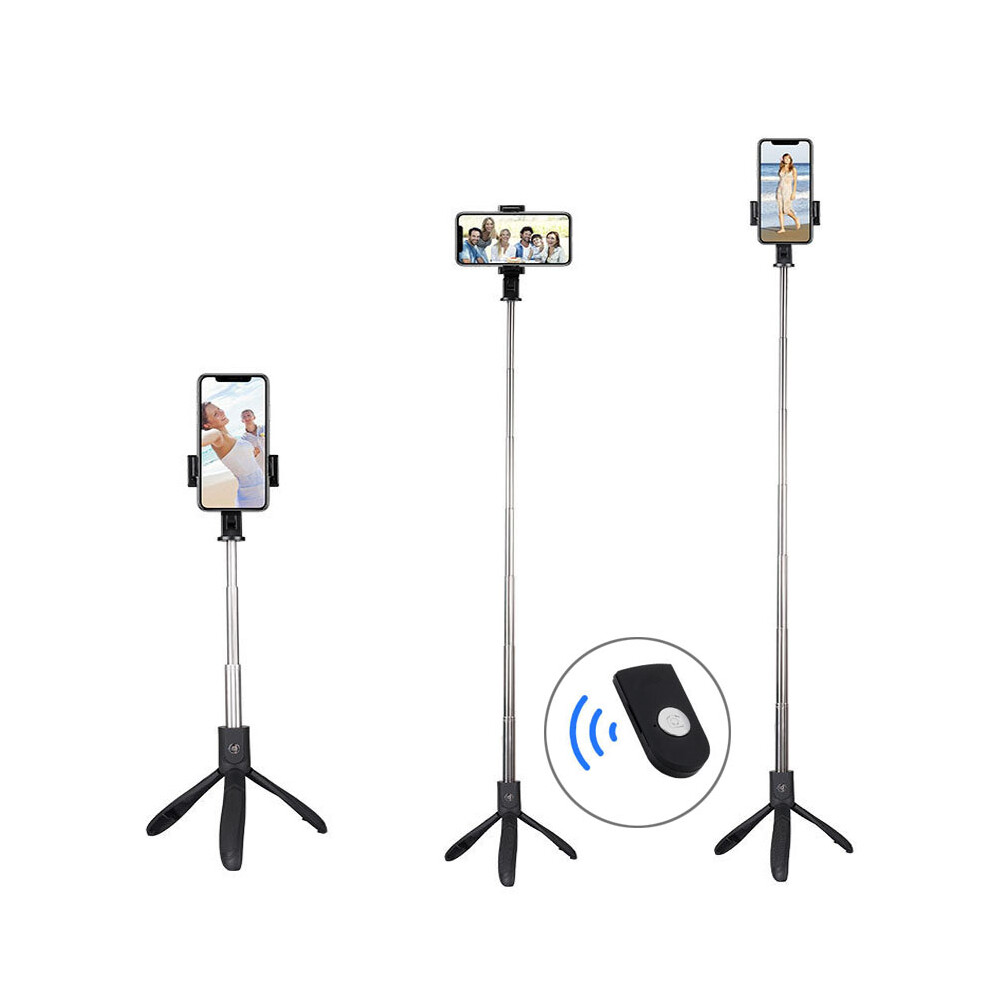 Bakeey Bluetooth Wireless Mini Tripod Selfie Stick Monopod With Remote Control For Iphone 8 724939629193