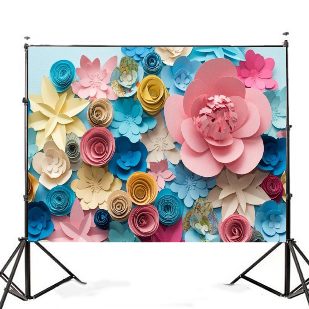 7X5ft Colorful Flower Photography Backdrop Studio Prop Background 6900618763554