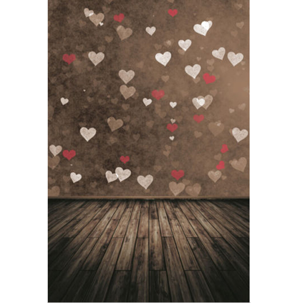 7X5ft Valentine's Day Love Heart Theme Photography Vinyl Backdrop Studio Background 2.1M X 1.5M 300029458623