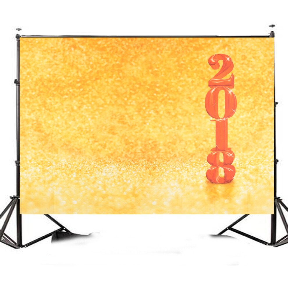 7X5ft New Year Bright Stars Photography Backdrop Studio Prop Background Golden 782988855208